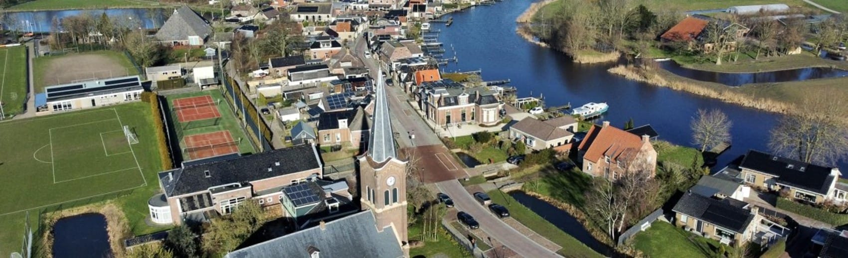 Bovenaanzicht op Jirnsum