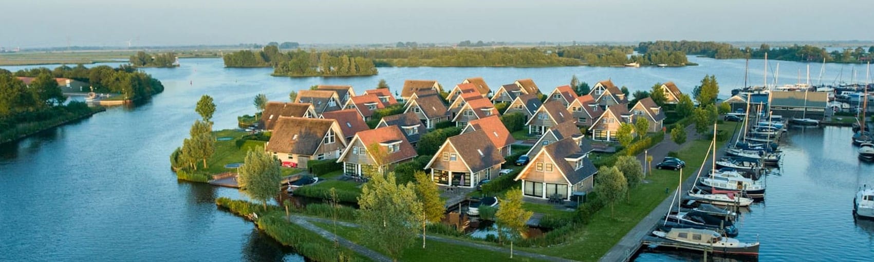 Bovenaanzicht vakantiepark Terherne